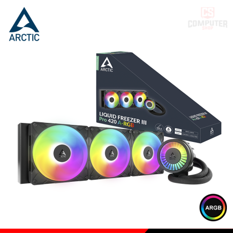 ARCTIC LIQUID FREEZER III PRO 420 A-RGB BLACK COOLER CPU REFRIGERACION LIQUIDA COMPATIBLE AMD/INTEL (PN:ACFRE00185A)