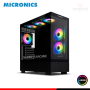 CASE MICRONICS CORSARIO MIC FC1006 BLACK ARGB SIN FUENTE VIDRIO TEMPLADO MID TOWER