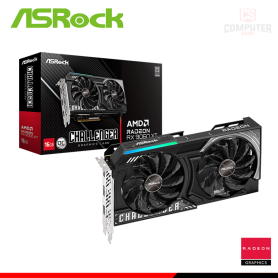 TARJETA DE VIDEO ASROCK RADEON RX 9060 XT 16GB GDDR6 128BITS CHALLENGER OC (PN:90-GA5QZZ-00UANZ)