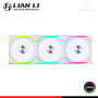 COOLER PARA CASE LIAN LI UNI FAN SL WHITE ARGB REVERSE BLADE WIRELESS 120MM PACKx3 CON CONTROLADOR (PN:12RSL1W3W)