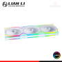 COOLER PARA CASE LIAN LI UNI FAN SL WHITE ARGB REVERSE BLADE WIRELESS 120MM PACKx3 CON CONTROLADOR (PN:12RSL1W3W)