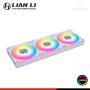 COOLER PARA CASE LIAN LI UNI FAN CL WHITE ARGB REVERSE BLADE WIRELESS 120MM PACKx3 CON CONTROLADOR (PN:12RCL1W3W)