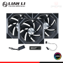 COOLER PARA CASE LIAN LI UNI FAN SL 120 BLACK ARGB REVERSE BLADE WIRELESS 120MM PACKx3 CON CONTROLADOR (PN:12RSL1W3B)