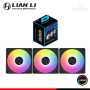 COOLER PARA CASE LIAN LI UNI FAN CL BLACK ARGB REVERSE BLADE WIRELESS 120MM PACKx3 CON CONTROLADOR (PN:12RCL1W3B)