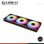 COOLER PARA CASE LIAN LI UNI FAN CL BLACK ARGB REVERSE BLADE WIRELESS 120MM PACKx3 CON CONTROLADOR (PN:12RCL1W3B)