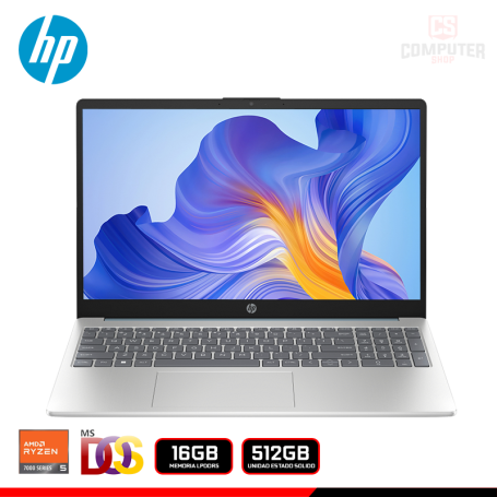 LAPTOP HP 15-FC0256LA AMD RYZEN 5 7520U/15.6" FHD/16 GB LPDDR5 /SSD 512GB/SIN SISTEMA OPERATIVO (PN:B9TP9LA ABM)