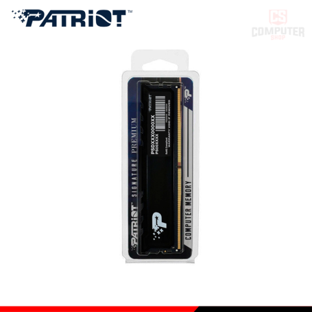 MEMORIA 16GB DDR5 PATRIOT SIGNATURE PREMIUM BLACK INTEL XMP BUS 5600MHz (PN:PSP516G560081H1)