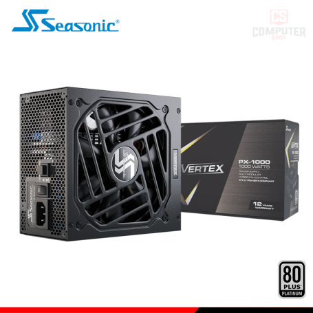 FUENTE DE PODER SEASONIC VERTEX PX-1000 BLACK 1000W 80 PLUS PLATINUM FULL MODULAR (PN:12102PXAFS)