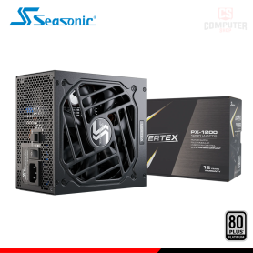 FUENTE DE PODER SEASONIC VERTEX PX-1200 BLACK 1200W 80 PLUS PLATINUM FULL MODULAR (PN:1222PXAFS)