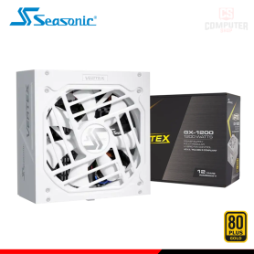 FUENTE DE PODER SEASONIC VERTEX GX-1200 WHITE 1200W 80 PLUS GOLD FULL MODULAR (PN:12122GXAFS)