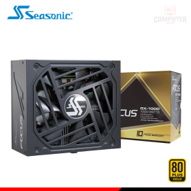FUENTE DE PODER SEASONIC FOCUS GX-1000 BLACK 1000W 80 PLUS GOLD MODULAR (PN:SRP-FGX102-A5A32SF)