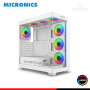 CASE MICRONICS LEGEND 7 MIC GC806W WHITE ARGB SIN FUENTE VIDRIO TEMPLADO MID TOWER