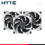 COOLER PARA CASE HYTE THICC FP12 120MM PACKx3 + CONTROLADOR NEXUS PORTAL (PN:FAN-HYTE-FP12-BW-3NP)