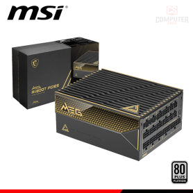 FUENTE DE PODER MEG Ai1600T PCIE5 1600W BLACK 80 PLUS PLATINUM FULL MODULAR (PN:306-7ZPEX23-CEO)
