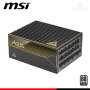 FUENTE DE PODER MEG Ai1600T PCIE5 1600W BLACK 80 PLUS PLATINUM FULL MODULAR (PN:306-7ZPEX23-CEO)