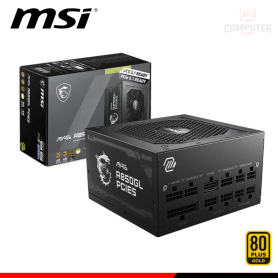 FUENTE DE PODER MSI MAG A850GL PCIE5 850W BLACK 80 PLUS GOLD FULL MODULAR (PN:306-7ZP8A23-CE0)