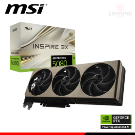 TARJETA DE VIDEO MSI GEFORCE RTX 5080 16GB GDDR7 256BITS INSPIRE 3X OC (PN:912-V531-408)