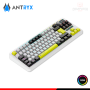 TECLADO ANTRYX TK950 PRO WHITE RGB SWITCH RED MECANICO PANTALLA LCD 1.2" CONEXIÓN WIRELESS/BLUETOOTH/WIRED USB