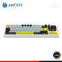 TECLADO ANTRYX TK950 PRO WHITE RGB SWITCH RED MECANICO PANTALLA LCD 1.2" CONEXIÓN WIRELESS/BLUETOOTH/WIRED USB