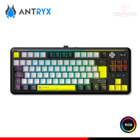 TECLADO ANTRYX TK950 PRO BLACK RGB SWITCH RED MECANICO PANTALLA LCD 1.2" CONEXIÓN WIRELESS/BLUETOOTH/WIRED USB