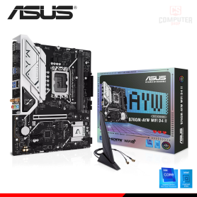 PLACA ASUS PRIME B760M-AYW WIFI D4 II M.ATX DDR4 LGA 1700 (PN:90MB1MG0-MVAAY0)