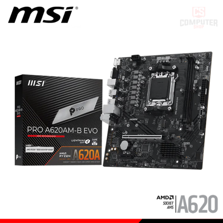 PLACA MSI PRO A620AM-B EVO M.ATX DDR5 AMD AM5 (PN:911-7E36-002)