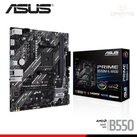 PLACA ASUS PRIME B550M-K ARGB M.ATX DDR4 AMD AM4 (PN:90MB1GC0-M0EAY0)
