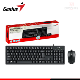 KIT GENIUS KM-100SE BLACK AI COPILOT TECLADO USB  + MOUSE USB (PN:KM-100SE,BLK,SP,USB)