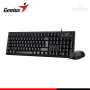 KIT GENIUS KM-100SE BLACK AI COPILOT TECLADO USB  + MOUSE USB (PN:KM-100SE,BLK,SP,USB)