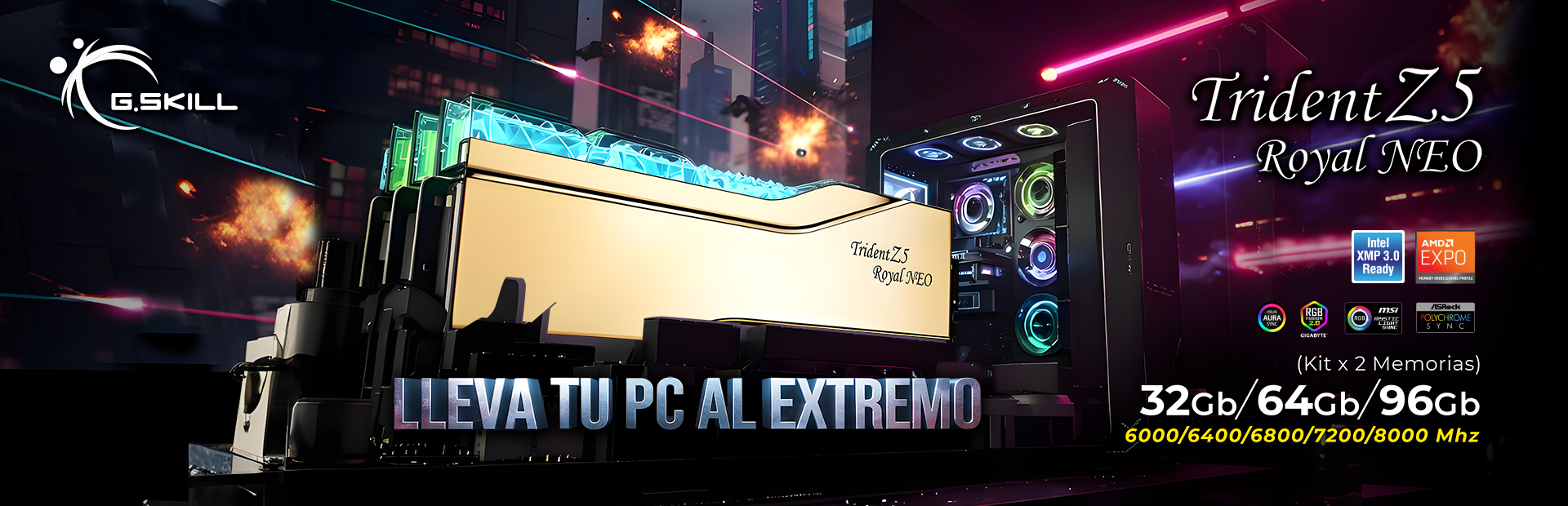 MEMORIA DDR5 TRIDENT Z5 ROYAL G.SKILL COMPUTERSHOP