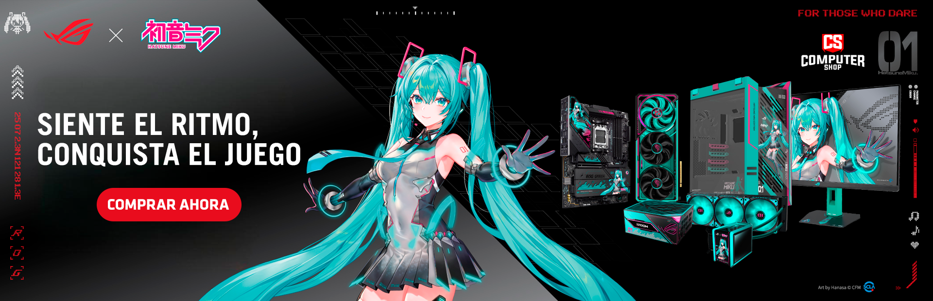 ASUS ROG HATSUNE MIKU EDITION COMPUTER SHOP